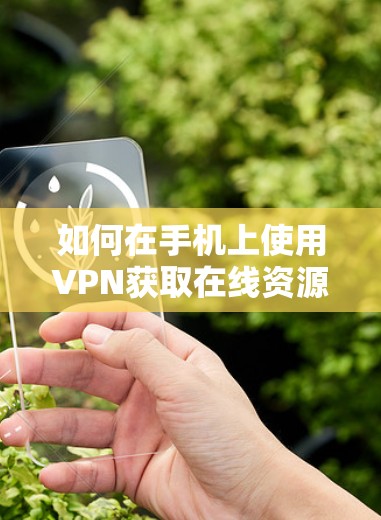 如何在手机上使用VPN获取在线资源