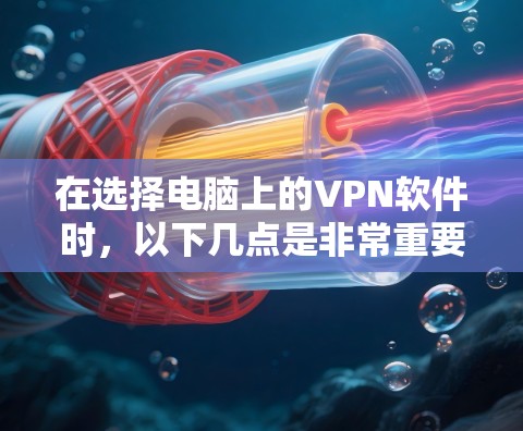 在选择电脑上的VPN软件时，以下几点是非常重要的