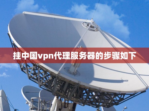 挂中国vpn代理服务器的步骤如下