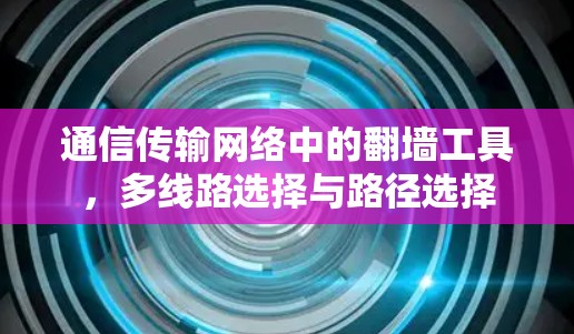 通信传输网络中的翻墙工具，多线路选择与路径选择