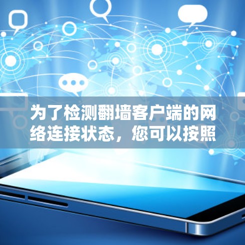 为了检测翻墙客户端的网络连接状态，您可以按照以下步骤进行操作